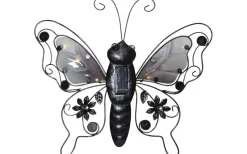 Solcellslampor Dekoration|Visa Alla Solcellslampor<Star Trading Solcellsdekoration Butterfly 34cm Svart