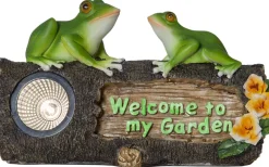 Solcellslampor Dekoration|Visa Alla Solcellslampor<Star Trading Solcellsdekoration Frogy 14cm Varmvit