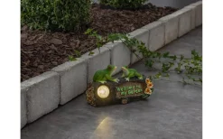 Solcellslampor Dekoration|Visa Alla Solcellslampor<Star Trading Solcellsdekoration Frogy 14cm Varmvit