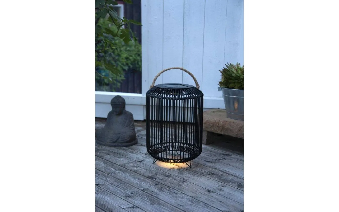 Solcellslampor Dekoration|Visa Alla Solcellslampor<Star Trading Solcellsdekoration Sunlight 48cm Svart