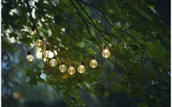 Solcells-ljusslinga Partaj Solar Varmvit 10L 1,9m