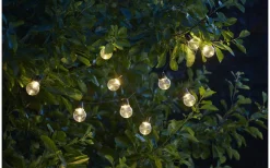 Solcells-ljusslinga Partaj Solar Varmvit 10L 1,9m