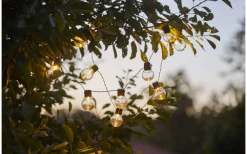 Solcells-ljusslinga Partaj Solar Varmvit 10L 1,9m