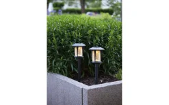 Solcells-pollare 2-pack Monaco 32cm Svart