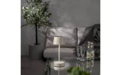 Solei Uppladdningsbar Bordslampa Beige 27cm IP44