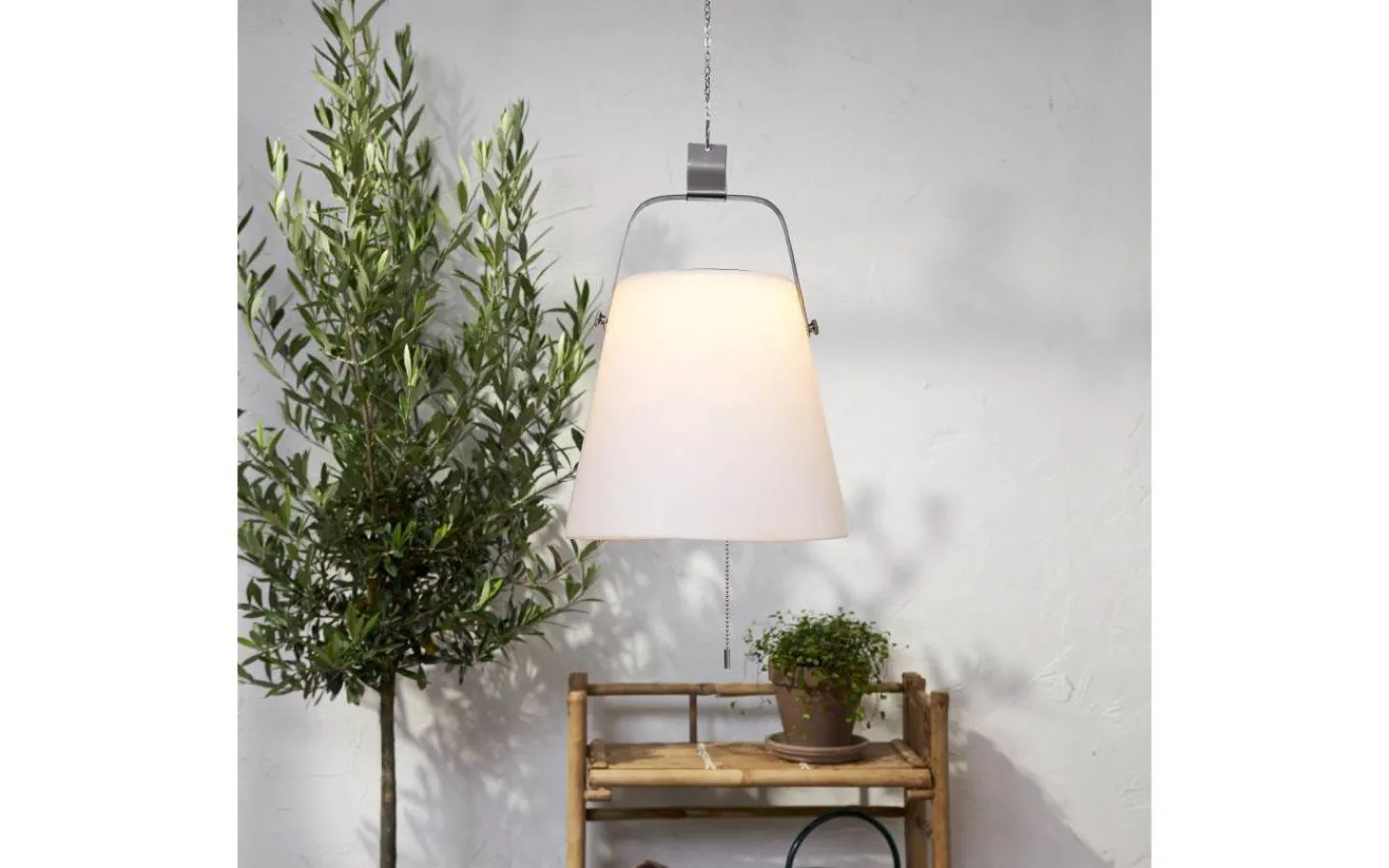 Visa Alla Solcellslampor<Star Trading Solia Taklampa Solcell 26cm Vit