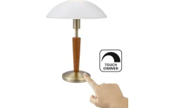 Solo 1 Bordslampa 35cm DIM Brons/Valnöt