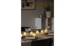 Batteri Julpynt Inomhus|Batterislingor Inomhus<Konstsmide Solskimmer Batteridriven Slinga 1,35m 10st Diamantbollar