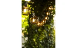 Solstråle Partyslinga Extraset 9,15m 10L Brun/Amber utbytbar LED IP44