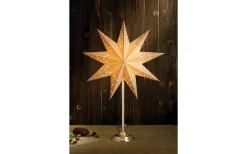 Solvalla Julstjärna på Fot 64cm Vit/Satin