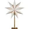 Solvalla Julstjärna på Fot 65cm Vit/Ek