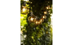 Partyslingor Utomhus 230V|Partyslingor Utomhus 230V<Konstsmide Sommarbris Partyslinga 4,5m 10L Brun/Amber utbytbar LED IP44