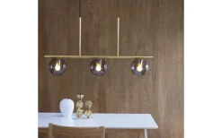 Sophia Taklampa 91cm Rök/Mässing