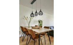 Trio Lighting Soraya Takpendel 3-os E27 mattsvart* Avlånga Taklampor