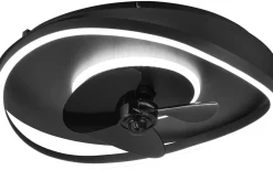 Sortland Takfläkt 50cm LED mattsvart