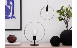 Vardagsrum|Bordslampor<Cottex Spartan Ringo Bordslampa 35cm Svart