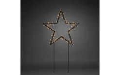 Konstsmide Sparv Stjärna på Markspett 65cm Amber IP44* Julpynt Utomhus