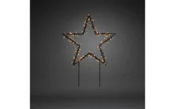 Konstsmide Sparv Stjärna på Markspett 65cm Amber IP44* Julpynt Utomhus