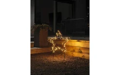 Konstsmide Sparv Stjärna på Markspett 65cm Amber IP44* Julpynt Utomhus