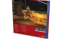 Konstsmide Sparv Stjärna på Markspett 65cm Amber IP44* Julpynt Utomhus