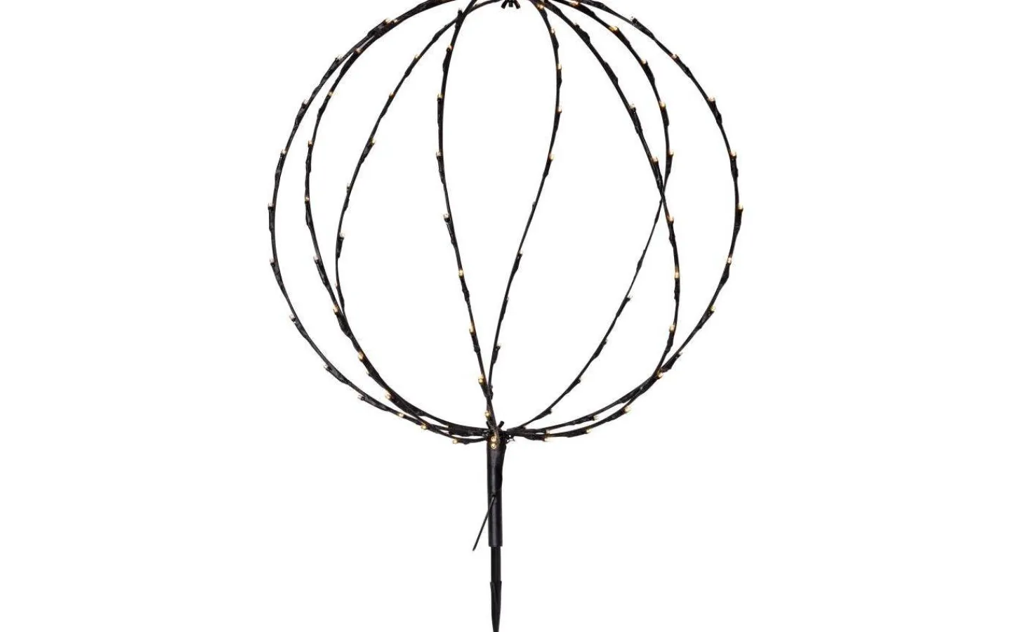 Utomhusdekorationer<Star Trading Sphere Batteridriven Utomhusdekoration 64cm Svart