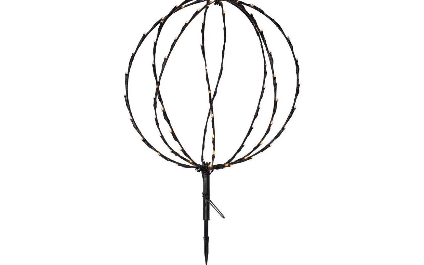 Sphere Batteridriven Utomhusdekoration 54cm Svart