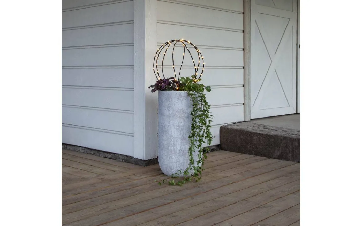 Sphere Batteridriven Utomhusdekoration 54cm Svart