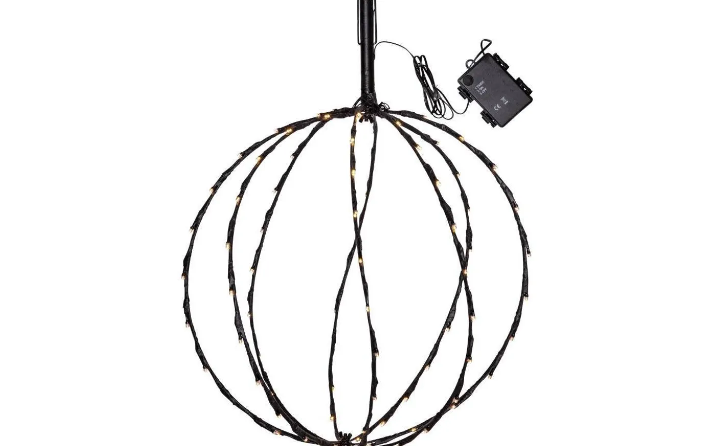 Sphere Batteridriven Utomhusdekoration 54cm Svart