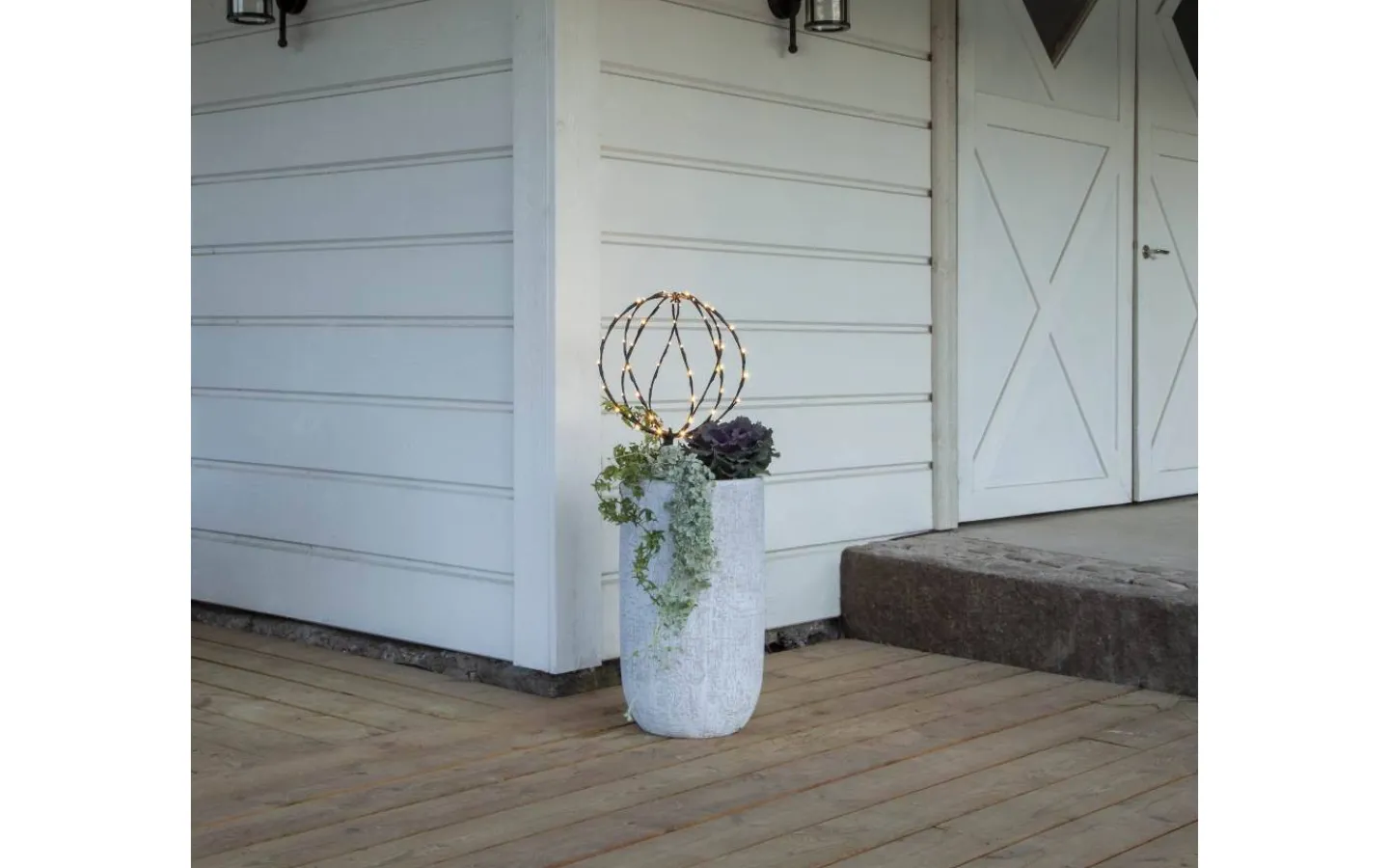 Star Trading Sphere Batteridriven Utomhusdekoration 44cm Svart* Utomhusdekorationer