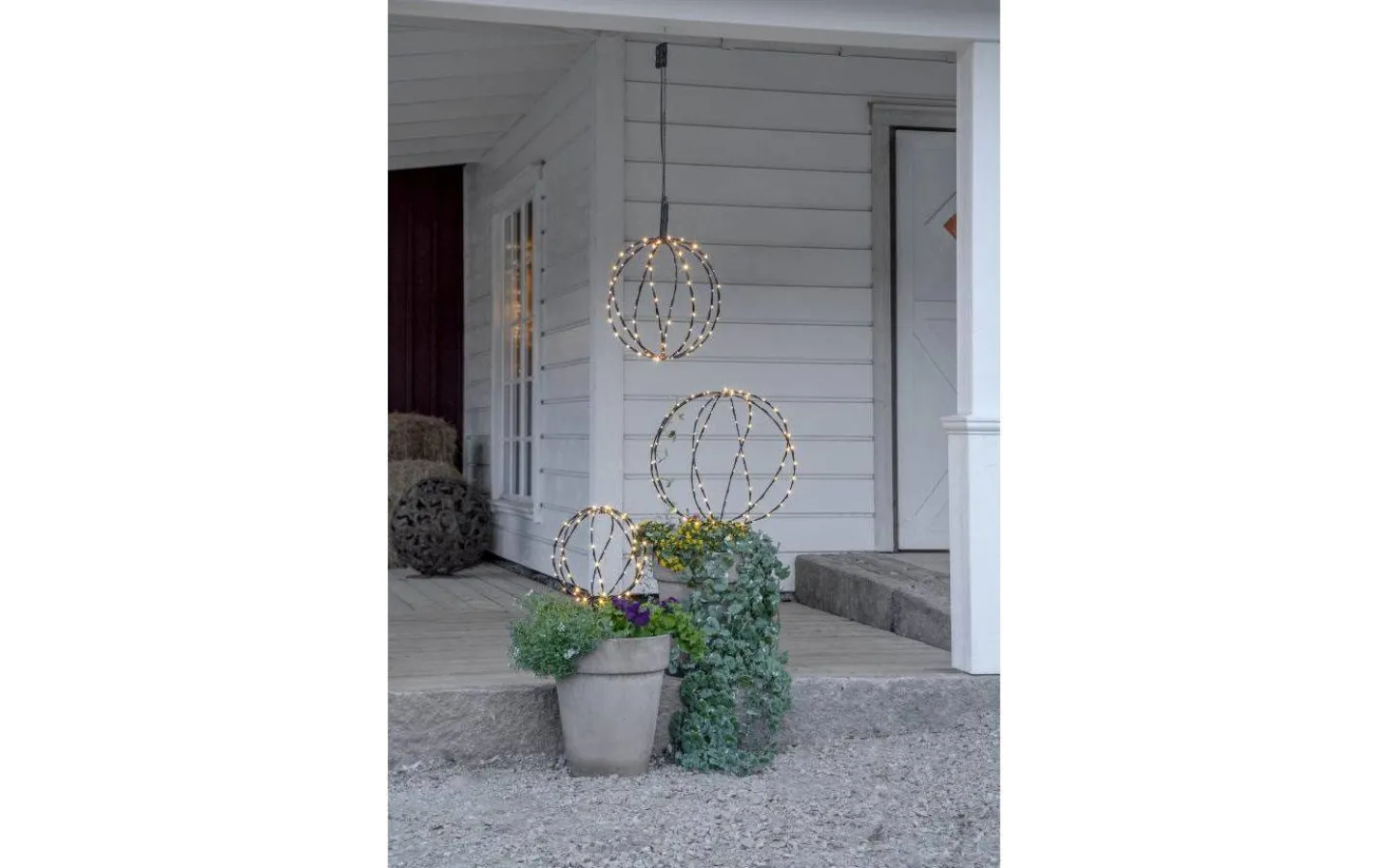 Star Trading Sphere Batteridriven Utomhusdekoration 44cm Svart* Utomhusdekorationer