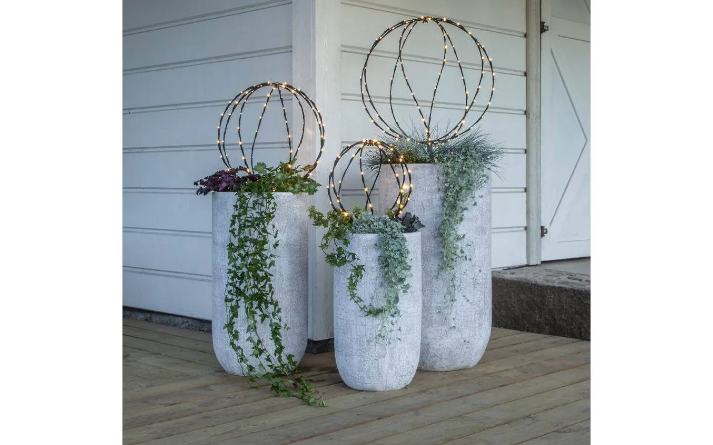 Star Trading Sphere Batteridriven Utomhusdekoration 44cm Svart* Utomhusdekorationer