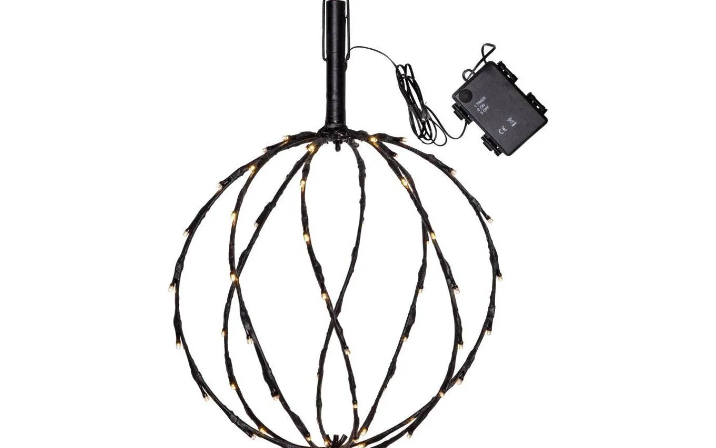 Star Trading Sphere Batteridriven Utomhusdekoration 44cm Svart* Utomhusdekorationer