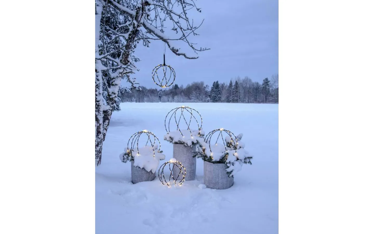 Star Trading Sphere Batteridriven Utomhusdekoration 44cm Svart* Utomhusdekorationer