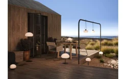 Uppladdningsbara Lampor Utomhus|Uppladdningsbara Lampor Utomhus<Nordlux Sponge Uppladdningsbar Golvlampa Svart/Vit IP65