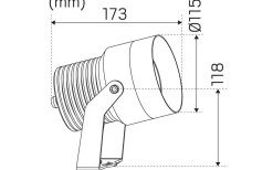 Hidealite Spot It Multi 230V 16° 3000K 26W IP65* Markbelysning