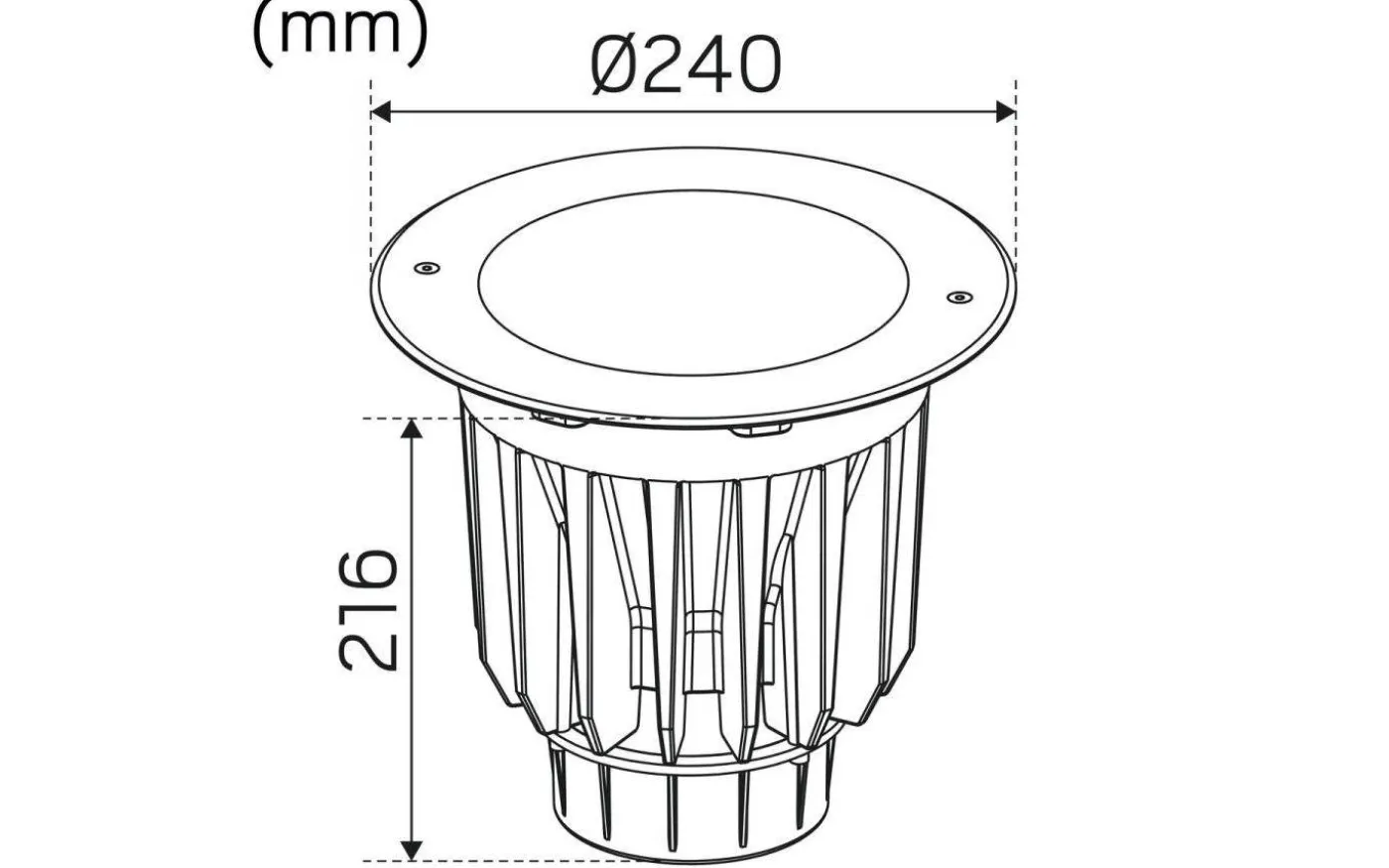 Spot Up Multi 230V 3000K 38W IP67