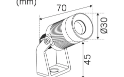 Spotlight System Garden 3000K 0,8W 12V IP67