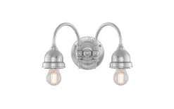 Badrumslampor Vägg<Karlskrona Lampfabrik Stackelberg - Förnicklad Badrum IP21