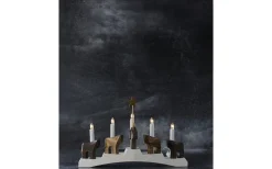 Star Trading Staffans Fålar Adventsljusstake Vit 29cm* Visa Alla Adventsljusstakar|Adventsljusstakar 0-30 Cm