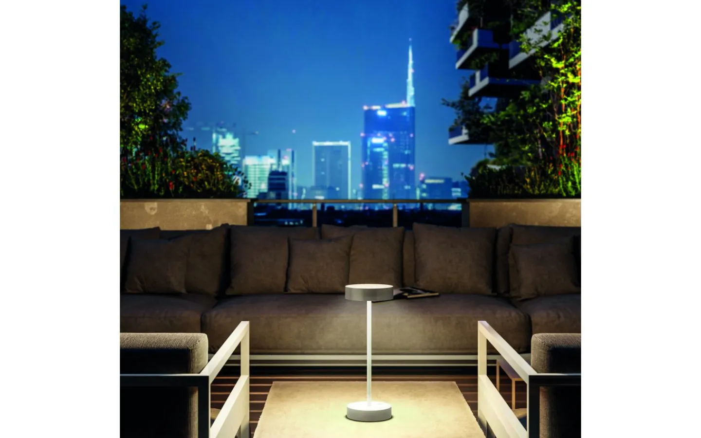 Ubiqua Lighting Standy Mini Batterilampa 24cm 2700/3000K Salvia IP54* Allmänbelysning|Uppladdningsbara Lampor Utomhus