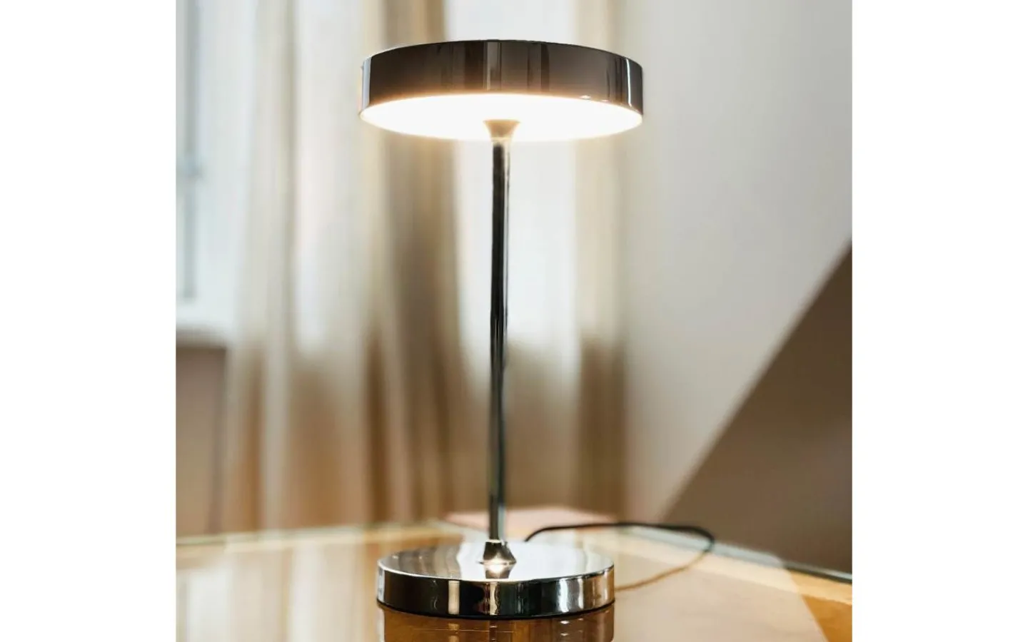 Bordslampor<Dyberg Larsen Starlight Bordslampa 25,5cm LED 3000K 4,5W Krom