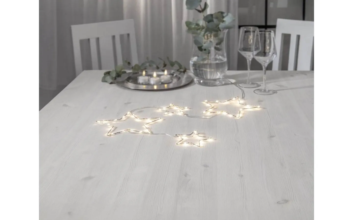 Star Trading Stars Dew Drop Ljusslinga 1,05m Varmvit* Inomhusdekorationer Batteri