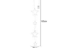 Star Trading Stars Dew Drop Ljusslinga 1,05m Varmvit* Inomhusdekorationer Batteri