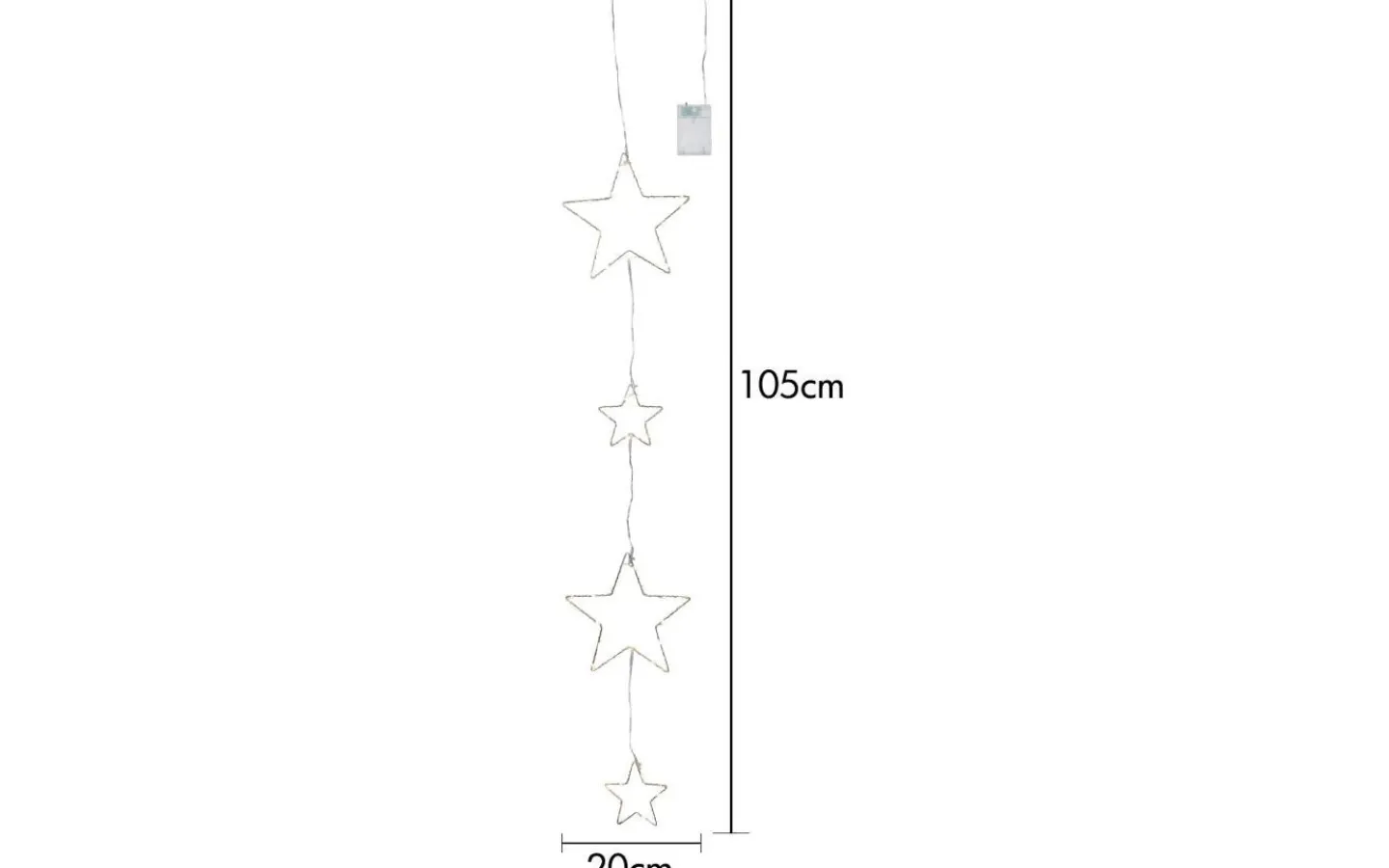 Star Trading Stars Dew Drop Ljusslinga 1,05m Varmvit* Inomhusdekorationer Batteri