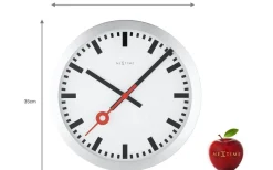 NeXtime Station II Väggklocka Ø30cm Vit* Väggklockor