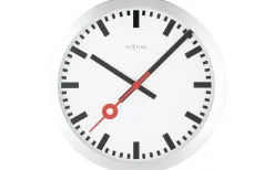 Väggklockor<NeXtime Station II Väggklocka Ø19cm Vit