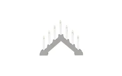 Konstsmide Stella Batteridriven Adventsljusstake LED 28cm Grå* Batteridrivna Adventsljusstakar|Visa Alla Adventsljusstakar