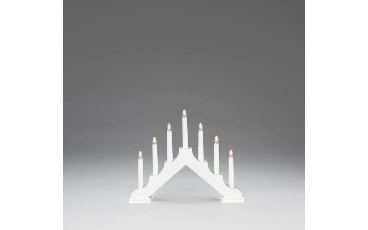 Batteridrivna Adventsljusstakar|Visa Alla Adventsljusstakar<Konstsmide Stella Batteridriven Adventsljusstake LED 28cm Vit