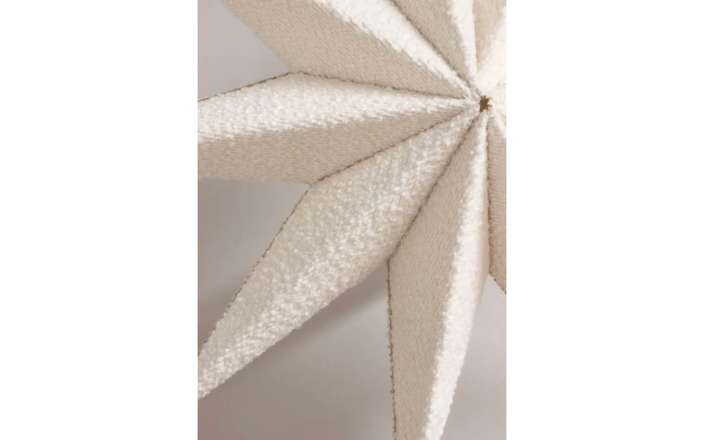 Visa Alla Julstjärnor|Julstjärnor Utan Sladd<Globen Lighting Stella Julstjärna 75cm Vit Bouclé