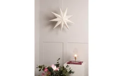 Visa Alla Julstjärnor|Julstjärnor Utan Sladd<Globen Lighting Stella Julstjärna 60cm Vit Bouclé